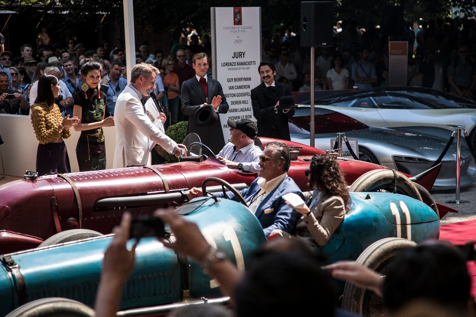 Two of the five contestants in Class A had met before on the hallowed bankings of Brooklands race track in the UK during the early 1930s. That's the French Ballot 3/8 LC from 1920 and the Bentley 4 ½ Litre from 1929 getting reacquainted after 85 years.