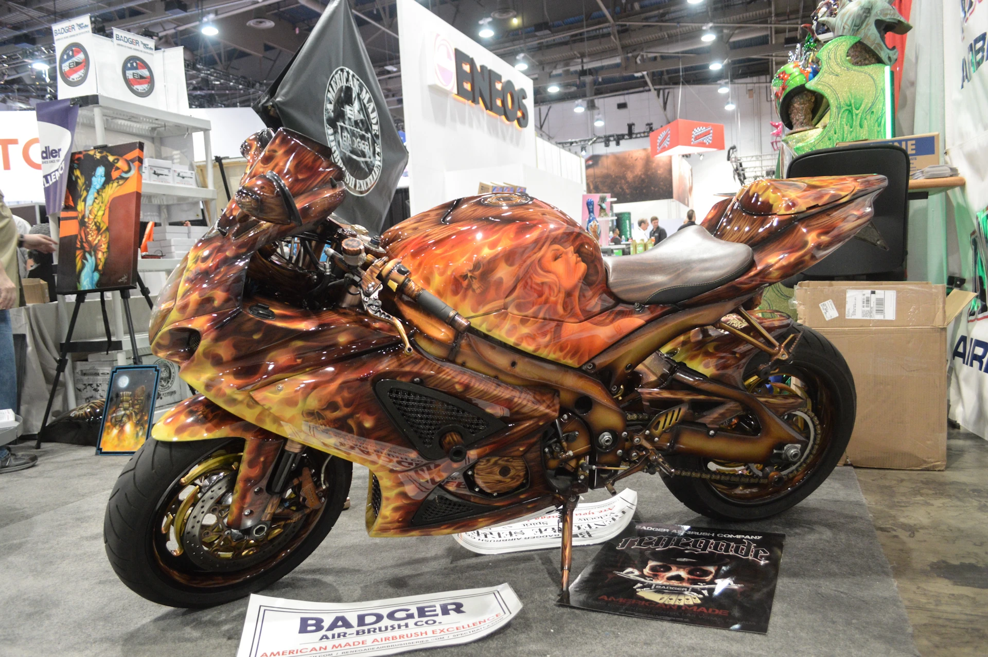 Badger Air Brush custom bike (Photo: C.C. Weiss/Gizmag)