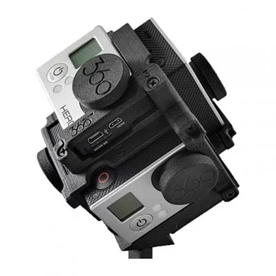 The Janus 360 carries two heads with five cameras each