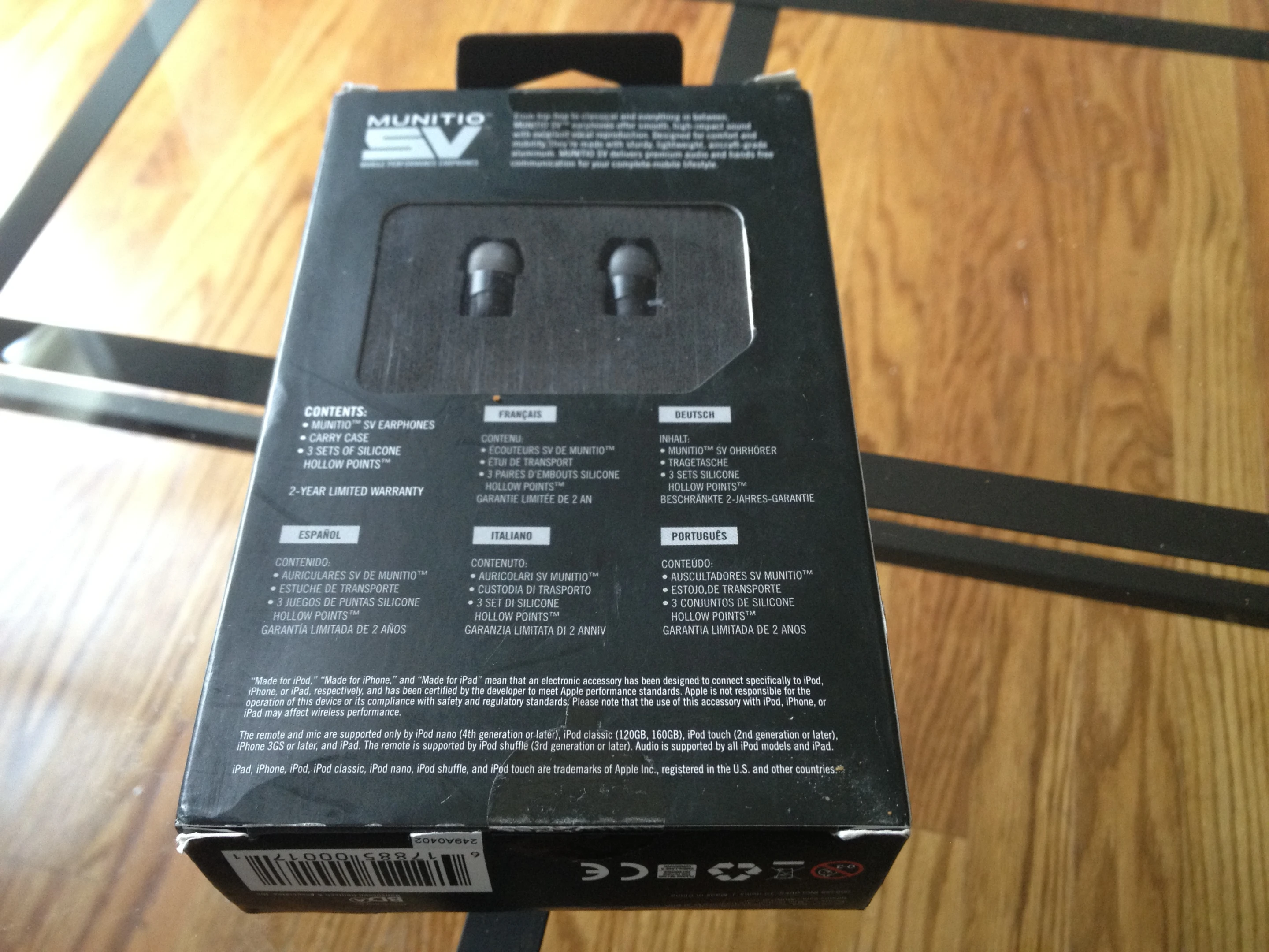 The Munitio SVs still in their box