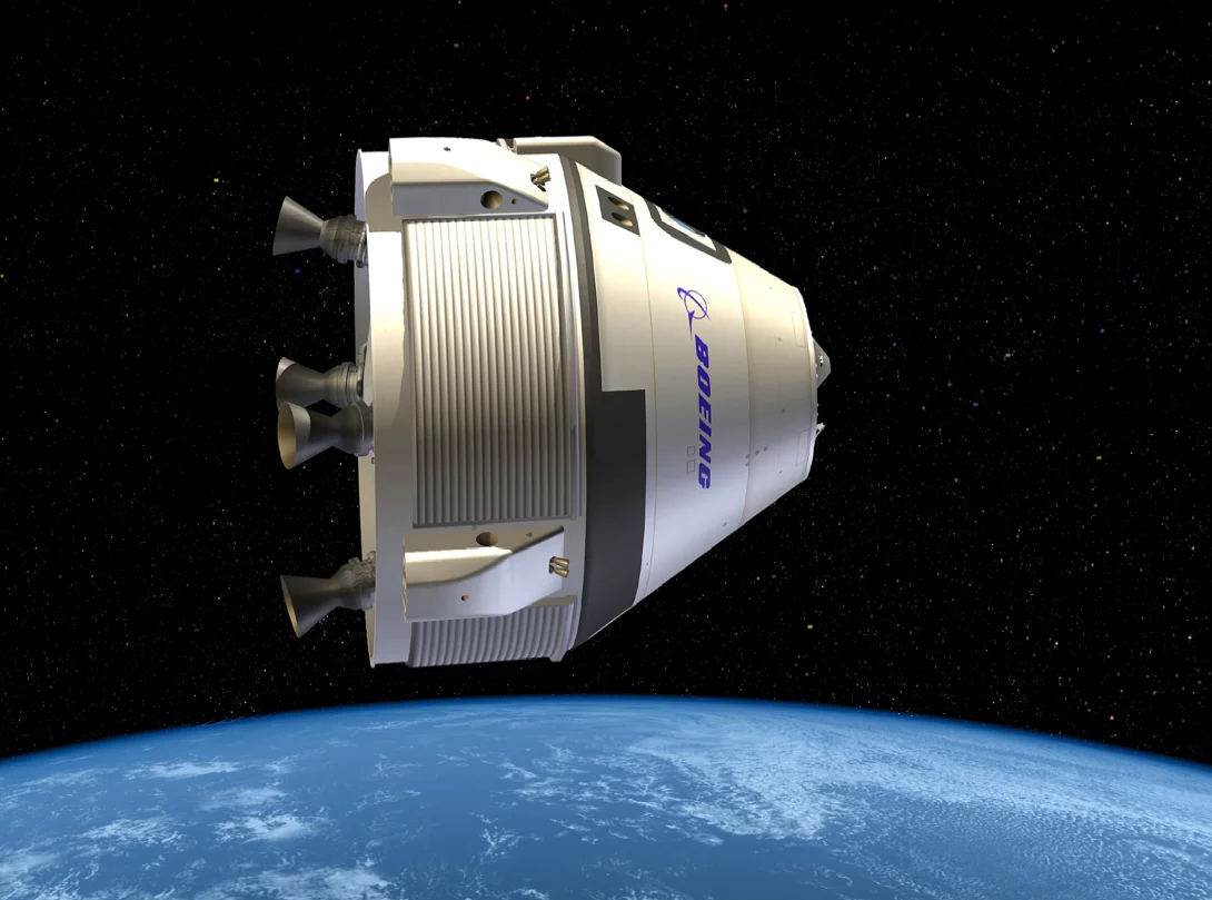 The CST-100, comprised of a Crew Module and a Service Module, will be constructed at Kennedy Space Center (Image: Boeing)