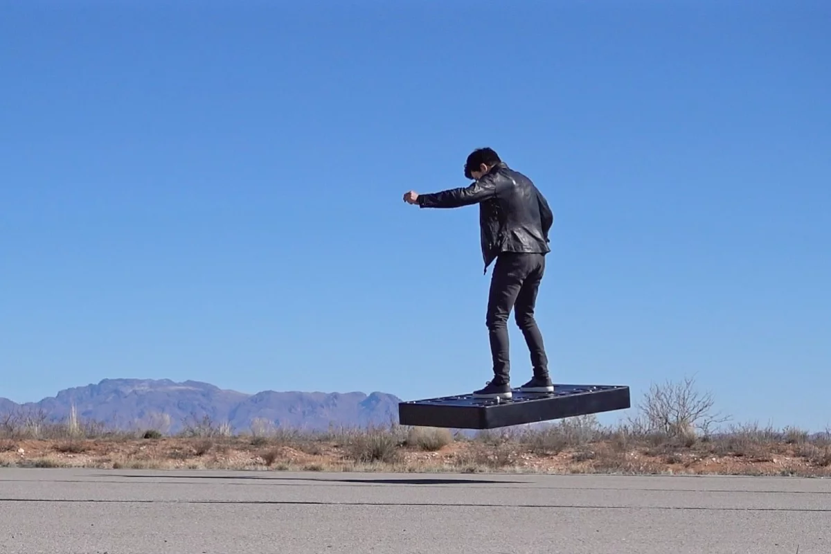 Company CEO Dumitru Popescu tries out the ArcaBoard