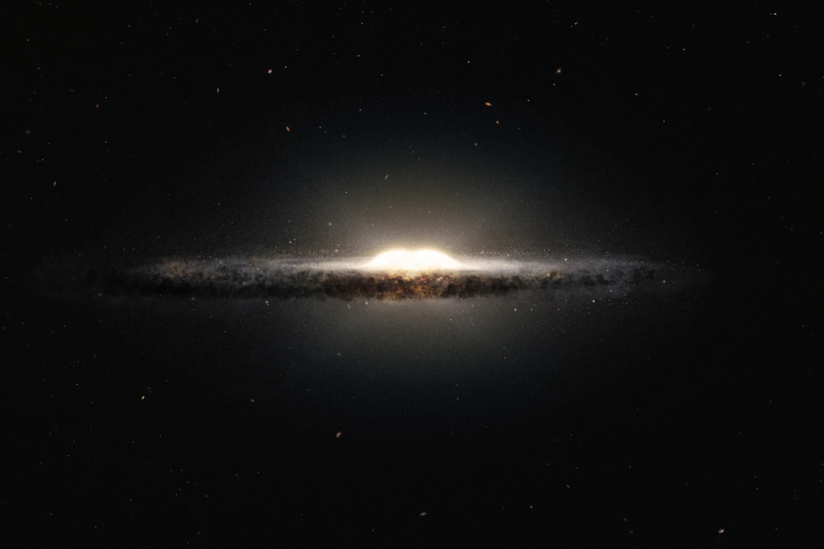 An artist's impression of the Milky Way galaxy showing its x-shaped core (Image: ESO)