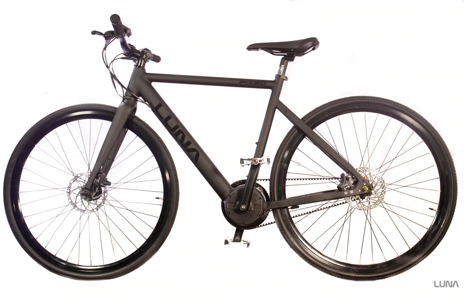 From the left side, the 400-W mid-drive motor is more visible