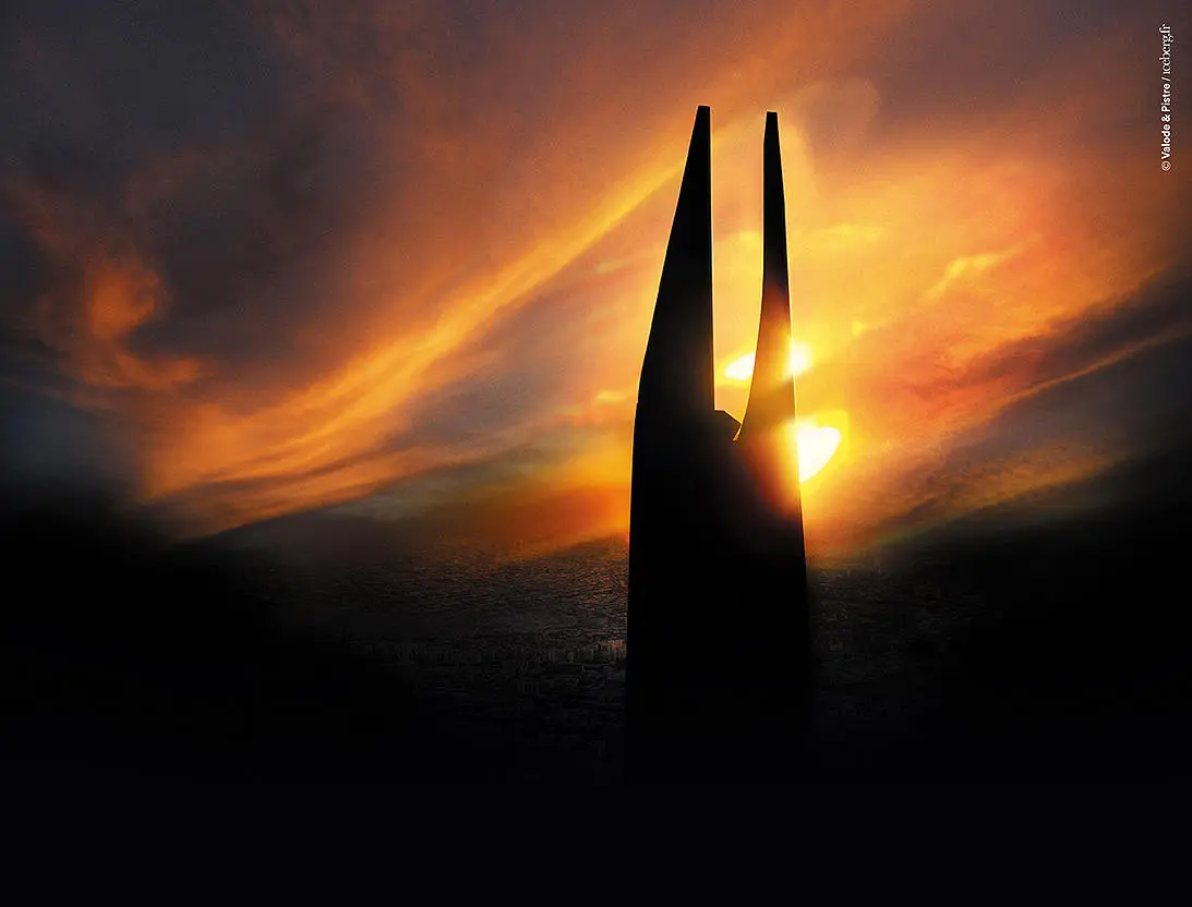 The tower is based in Casablanca, Morocco
