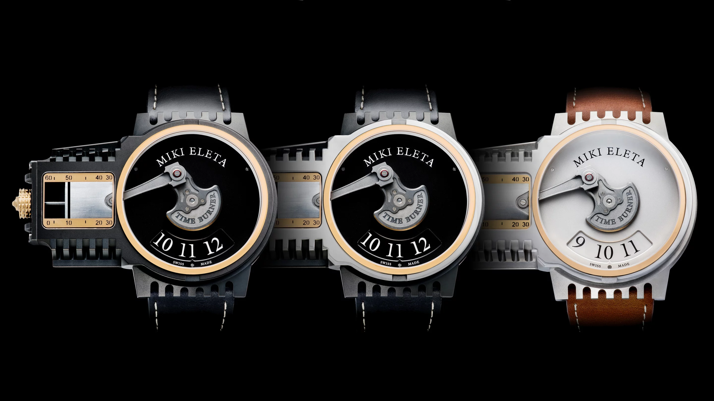 The Timeburner is available in three color variations, each limited to 99 pieces. There's no official word yet on pricing