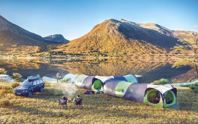 The Cinch Hub makes the Cinch pop-up tents more modular