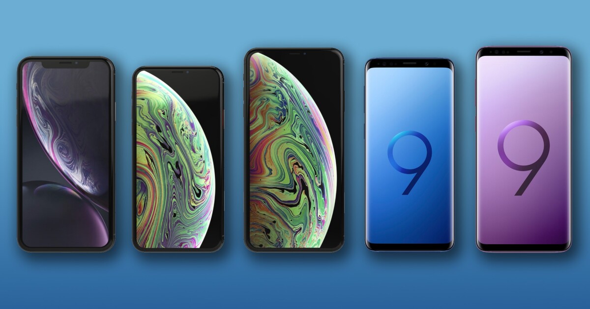 Iphone Xr Xs And Xs Max Vs Samsung Galaxy S9 And S9