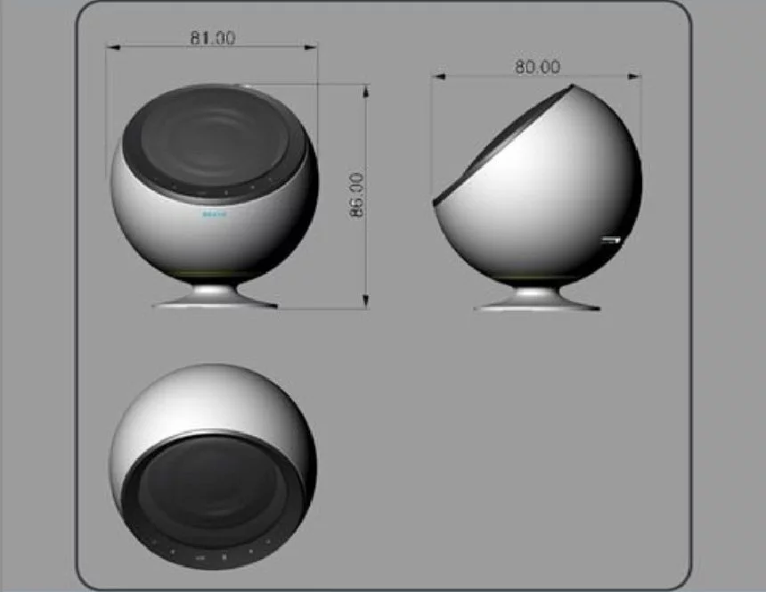 CAD views of the final design