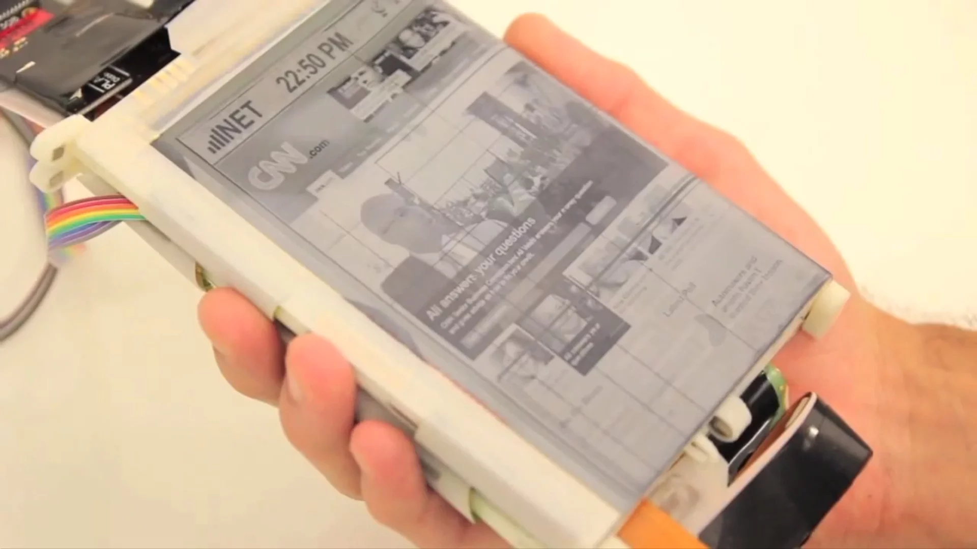 The PaperFold can function as a single-screen smartphone
