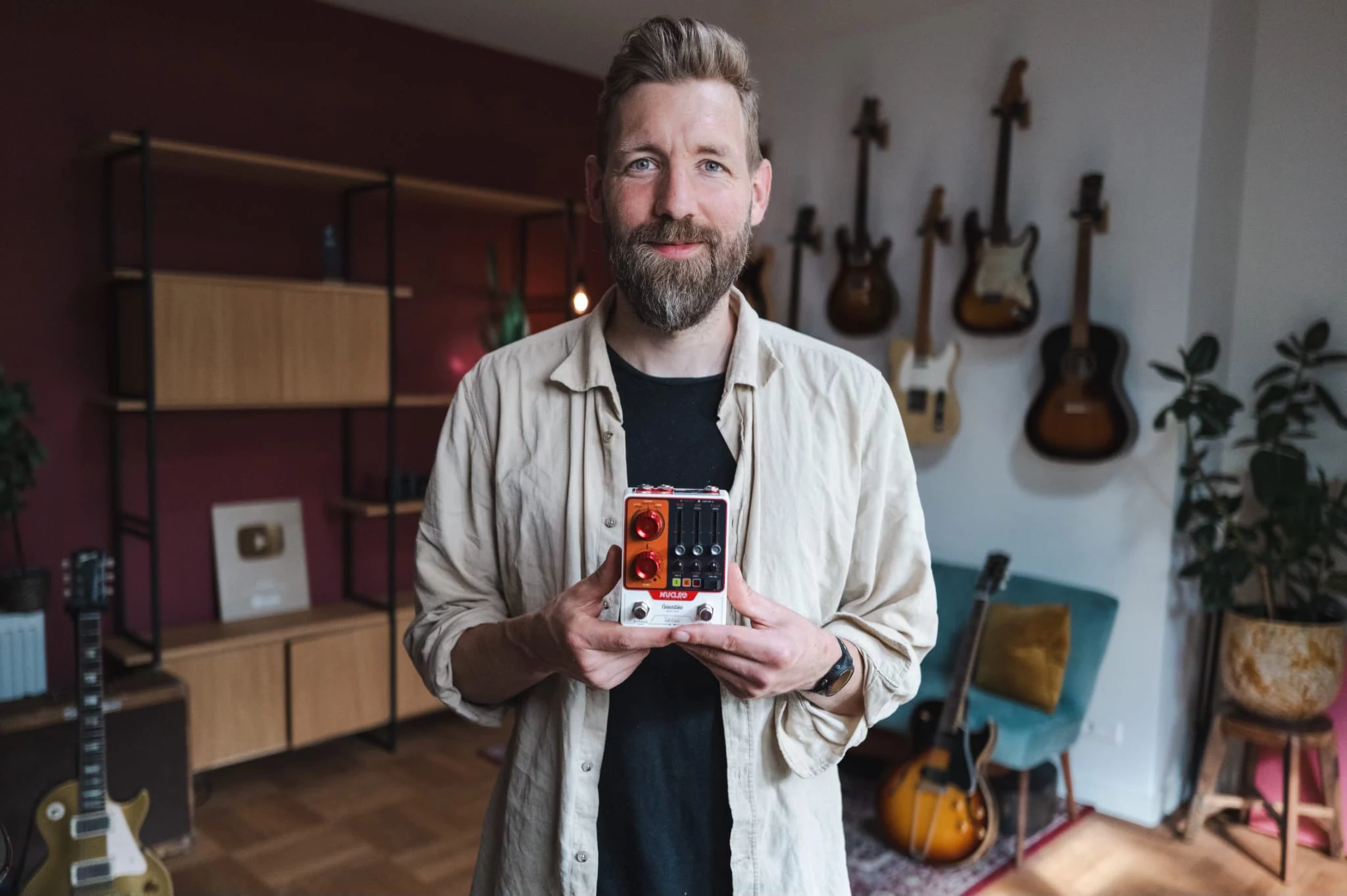 The inspiration for the Nucleo Reverb was the "out of this world" sonic experience inside a nuclear plant by YouTuber Paul Davids