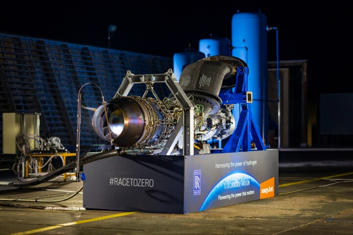 Rolls-Royce has successfully tested a hydrogen-powered jet engine