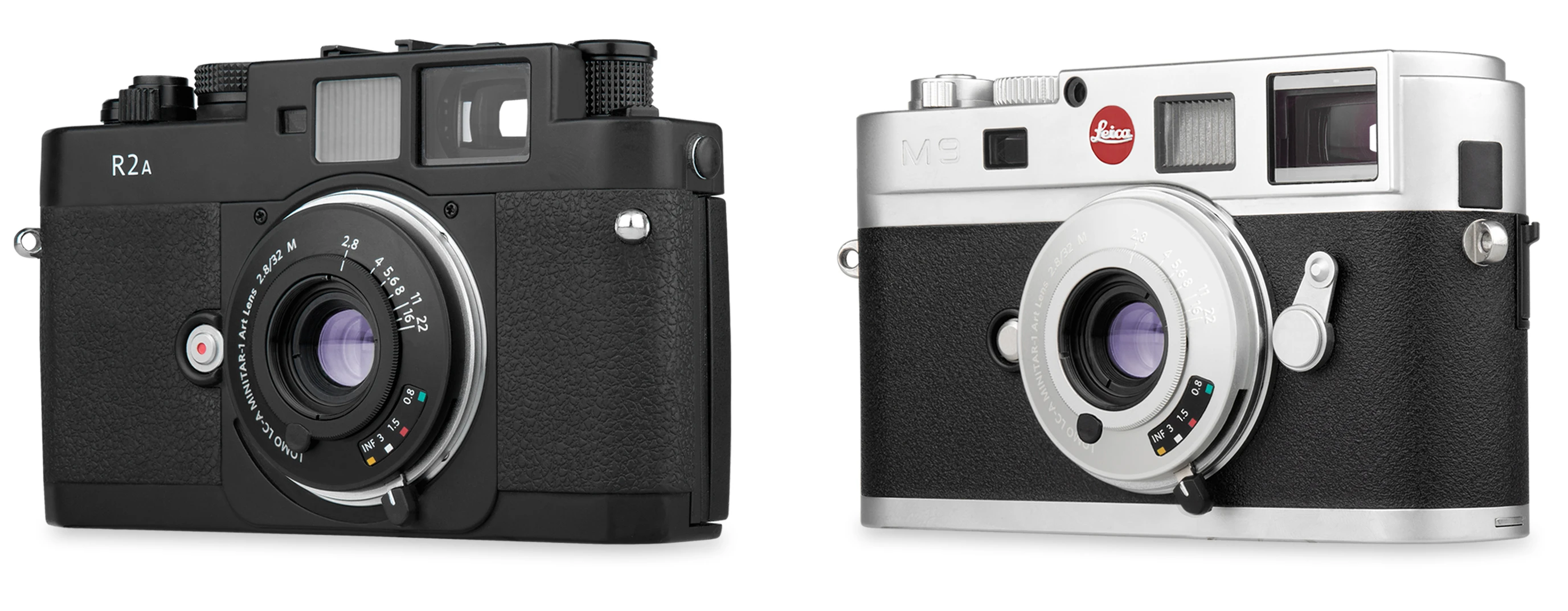 The Lomo LC-A Minitar-1 Art Lens feature a Leica M Mount