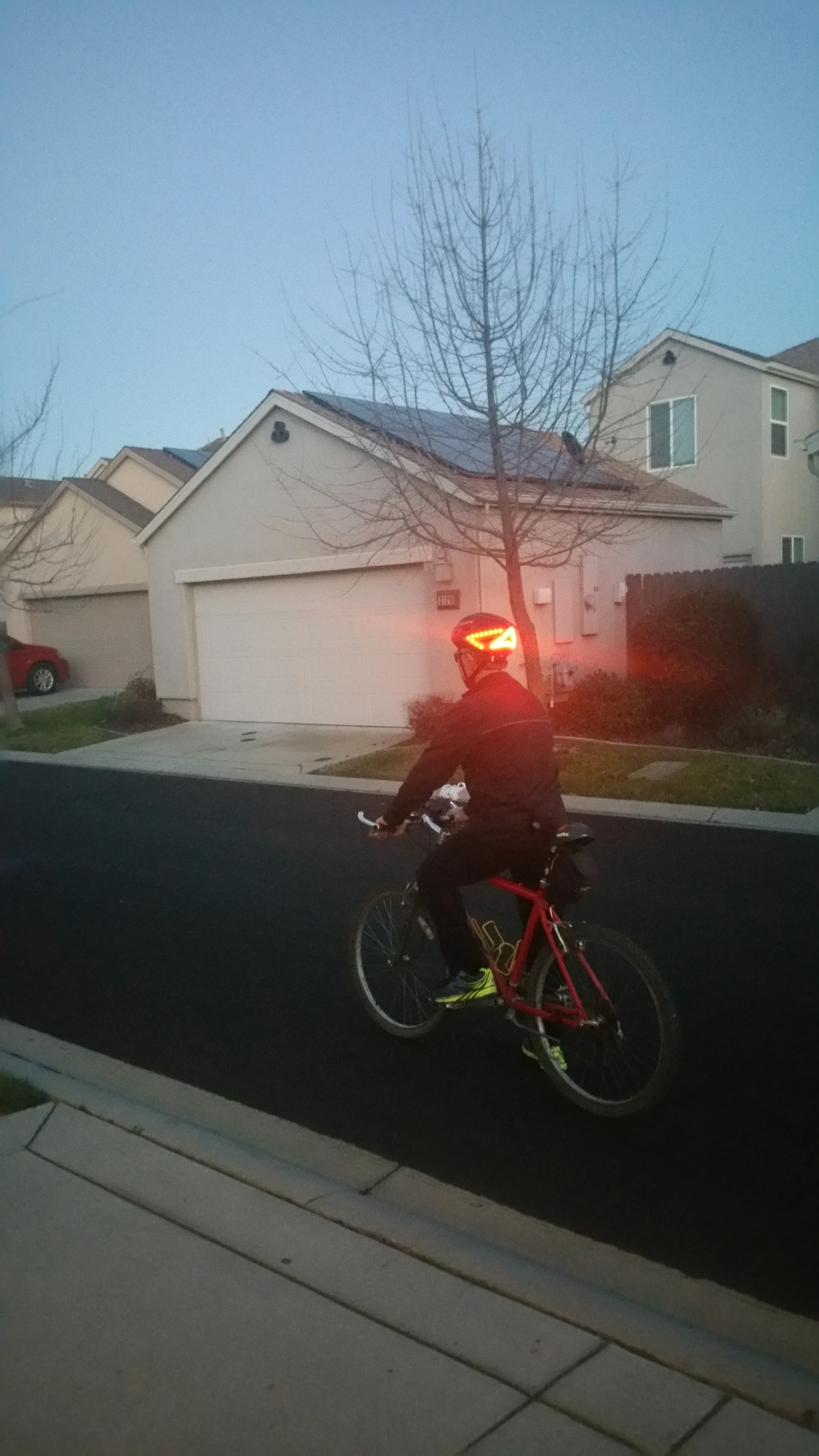 The Lumos helmet creates great front and rear visibility