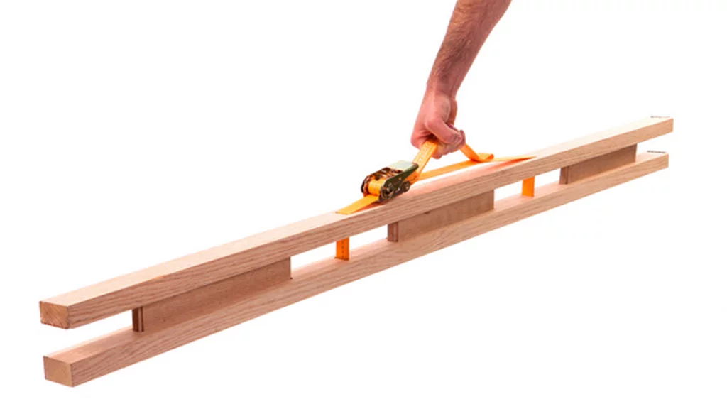 The collapsible ladder folds down to be ultra portable - as far as ladders go