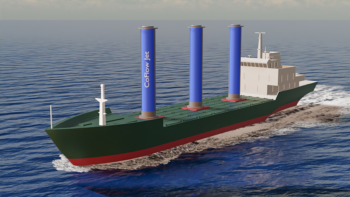 Ship Rower Cylinder sails promise up to 90% fuel consumption cut for cargo ships