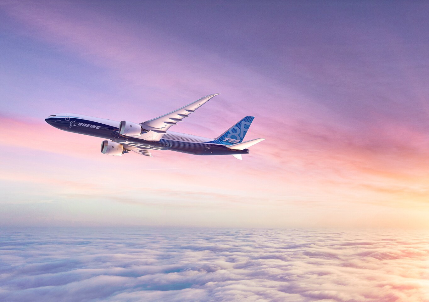 Artist's concept of the 777-8 Freighter