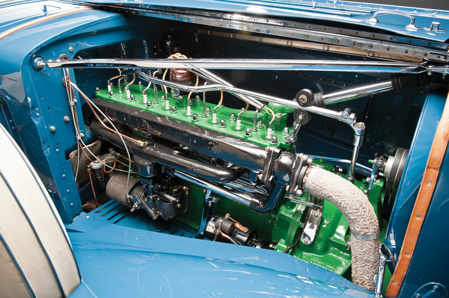 Introduced in the summer of 1929, the Cord L-29 was a very high-tech vehicle for its day. Its front-wheel drive-train was inspired by the Miller-powered 1927 Indianapolis 500 car built by Cornelius Van Ranst and Tommy Milton and was the first American front-wheel drive production car.