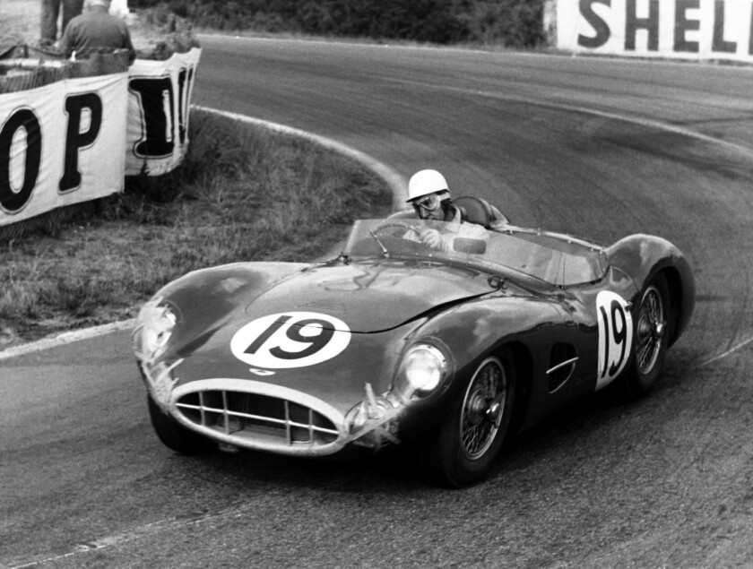 DBR1/1 during the 1957 24 Hours of Le Mans race with Roy Salvadori at the wheel