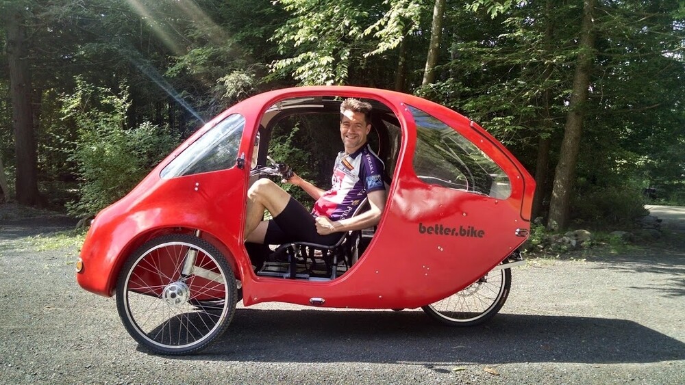 There's room for a single rider in the PEBL's adjustable front seat, while one adult passenger (or two small kids) can fit in the back seat