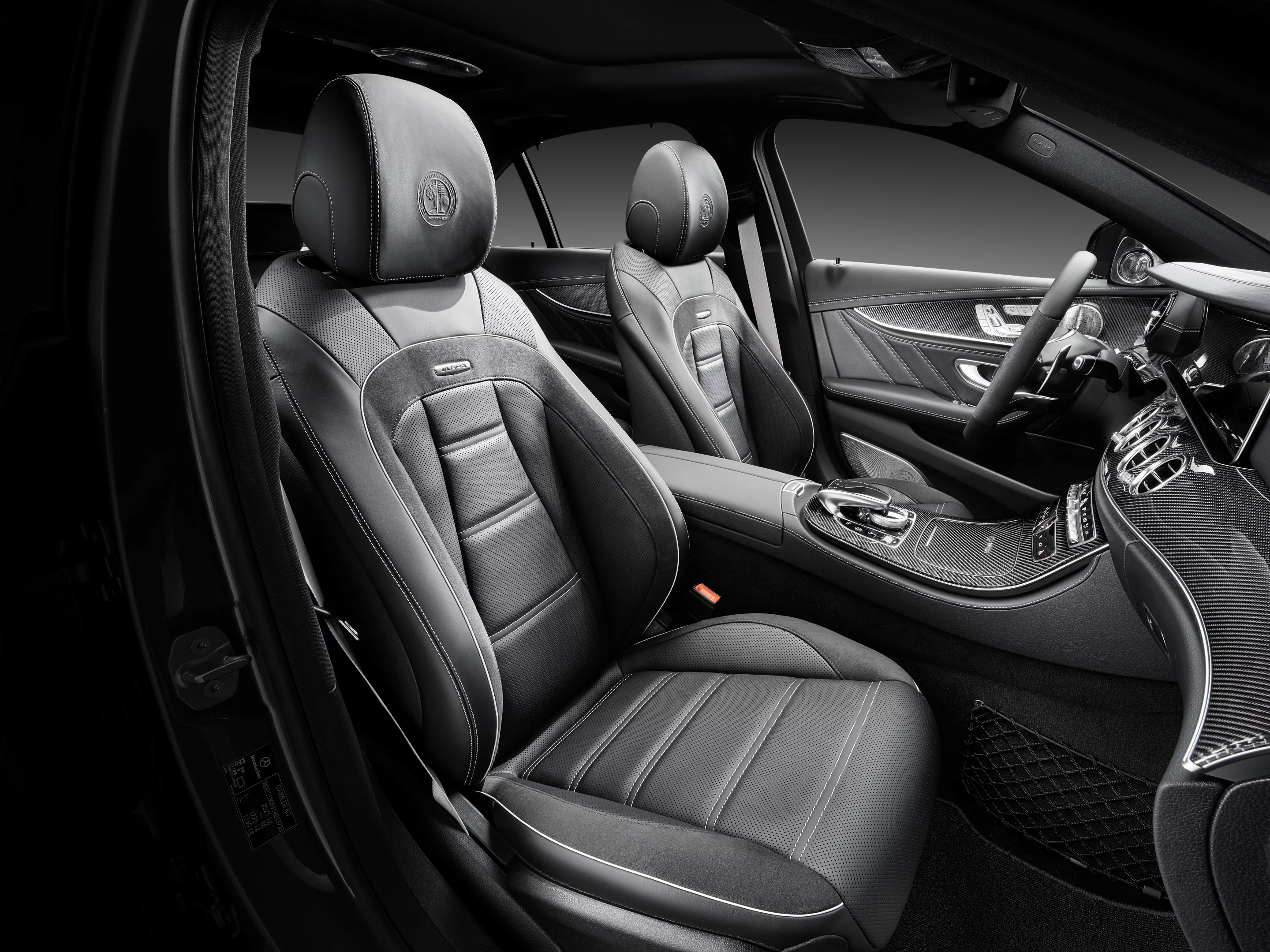 AMG has fitted its racing buckets to the E-Class cabin