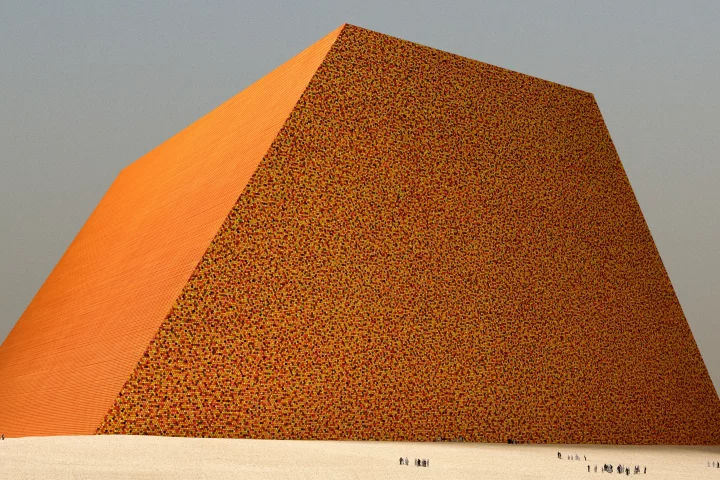 The Mastaba's barrels will be arranged into a mosaic pattern inspired by traditional Islamic architecture