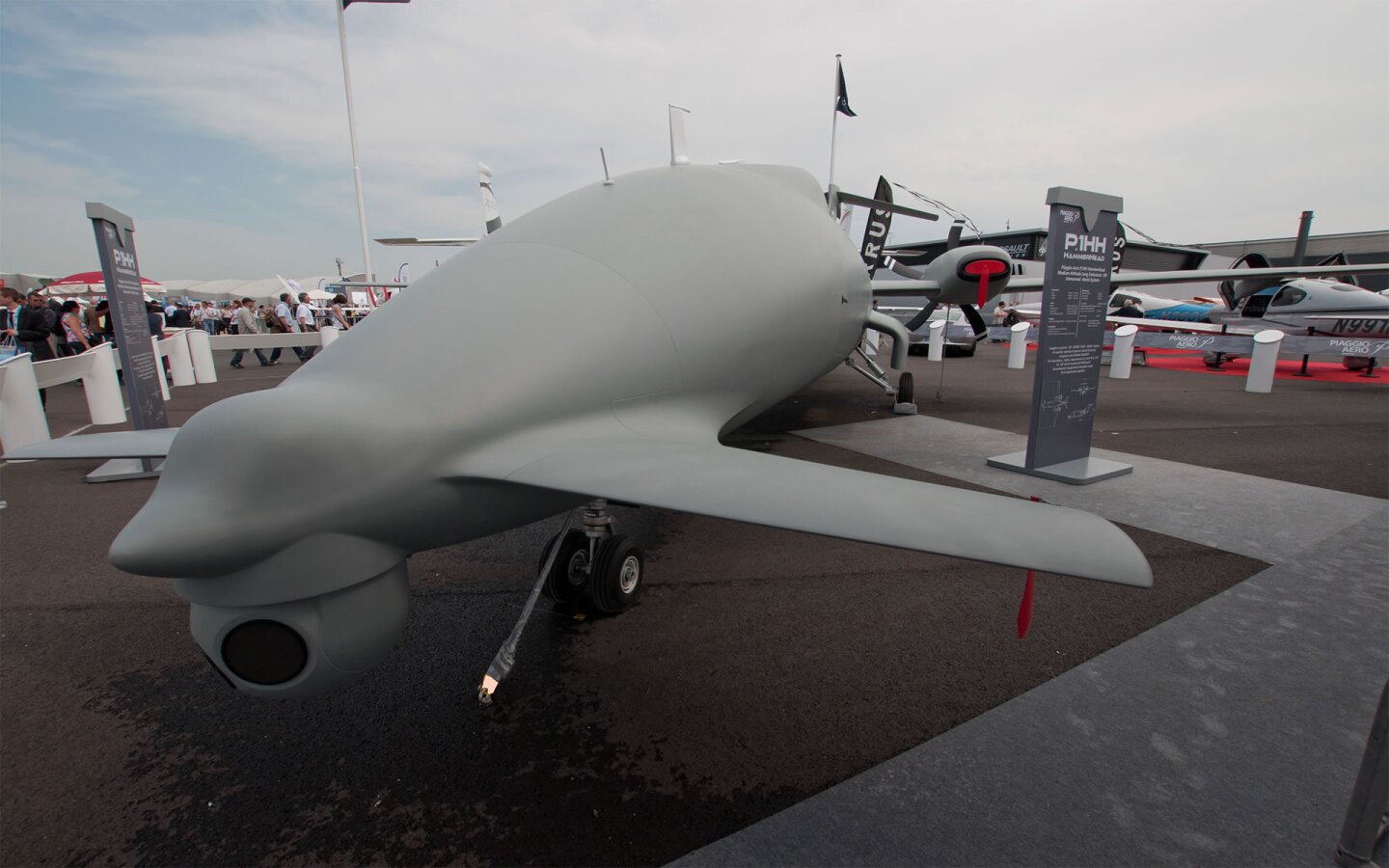 The HammerHead gets its name from this small canard wing in the front of the aircraft (Photo: Piaggio)