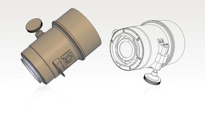 A Technical Drawing of the Lomography Petzval Lens