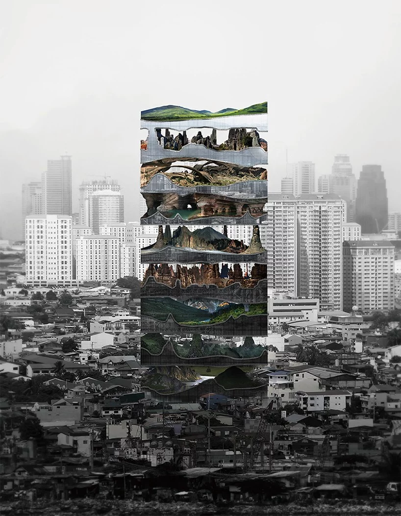 Second place in eVolo’s 2017 Skyscraper Competition was this fascinating concept from two United States architects. Called Vertical Factories it turns a giant skyscraper into its own self-sustaining ecosystem
