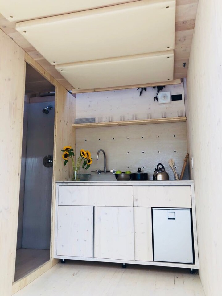 The ELM's kitchenette