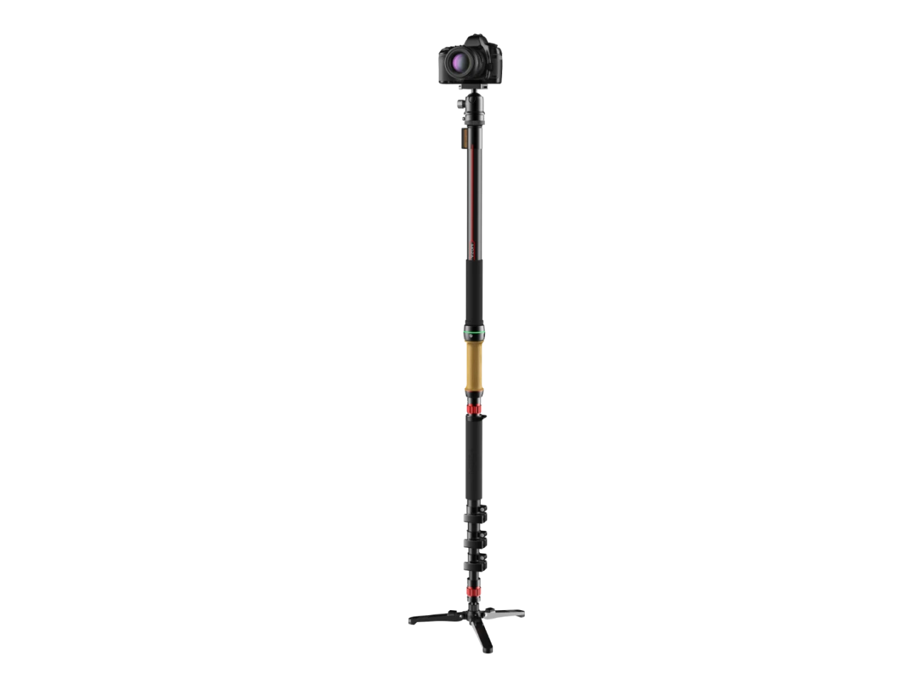 Mounted on a monopod base