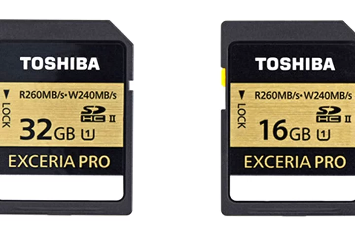 With a maximum write speed of 240 MB/s the Toshiba Exceria Pro SD cards are the fastest yet