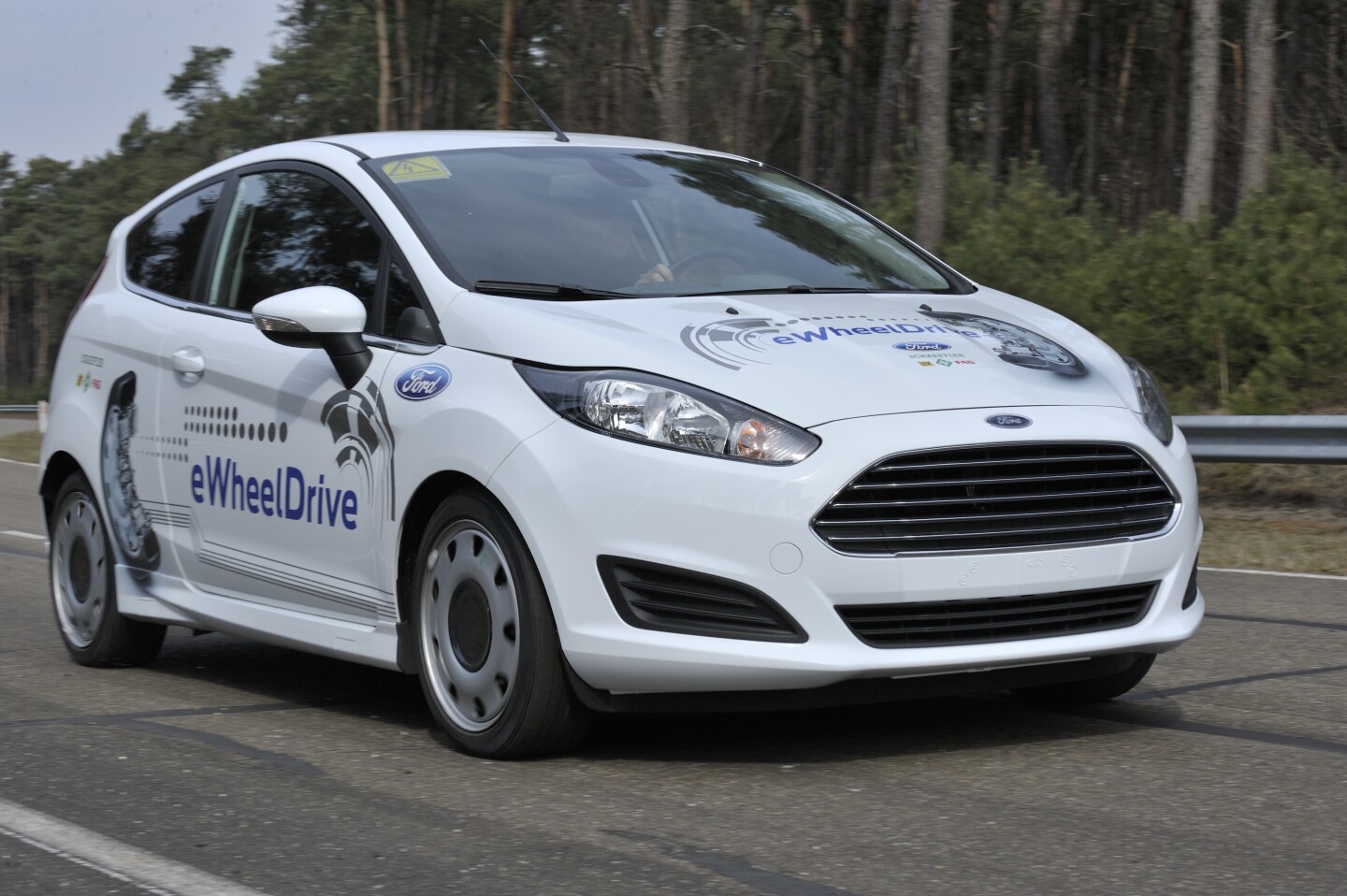 The eWheelDrive is based on the Ford Fiesta
