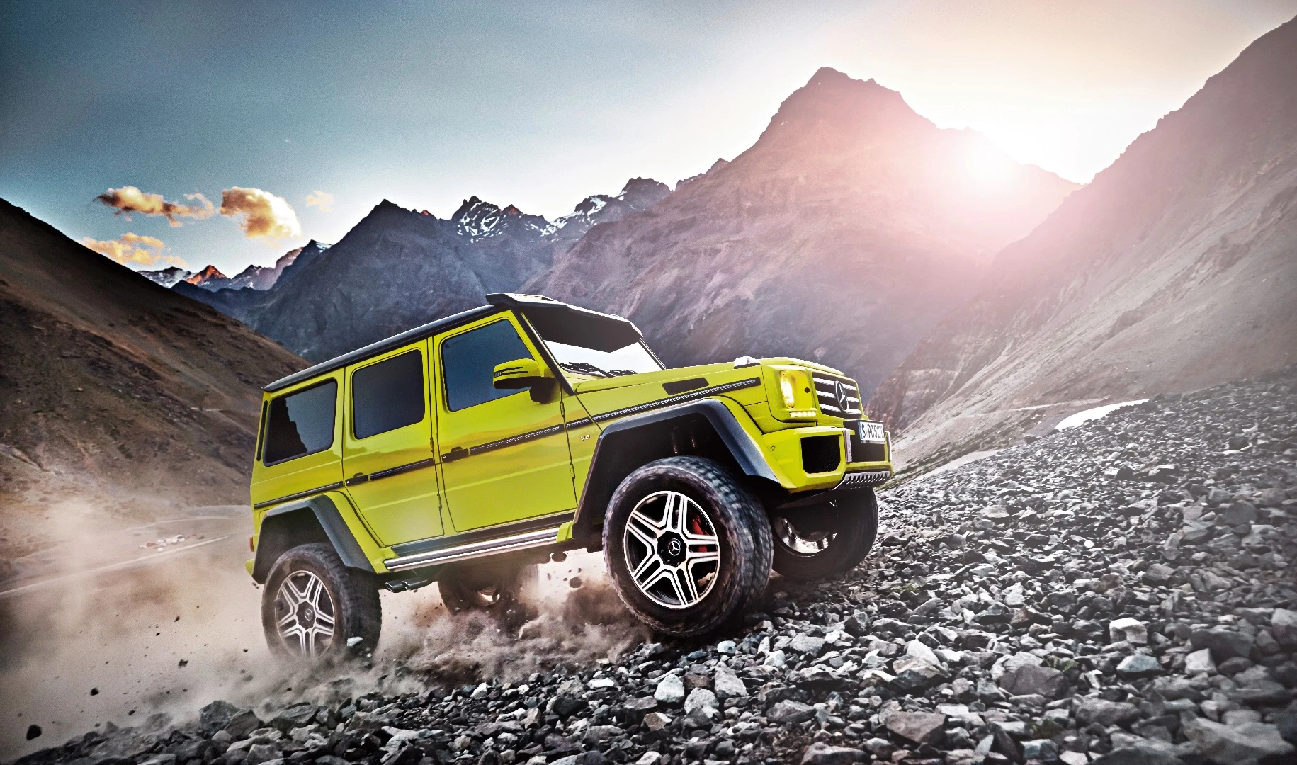 The portal axles give the G500 4x4 Squared increased ground clearance