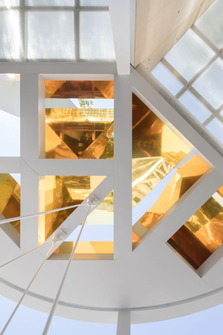 Ceiling inside the Mini Living Urban Cabin Beijing