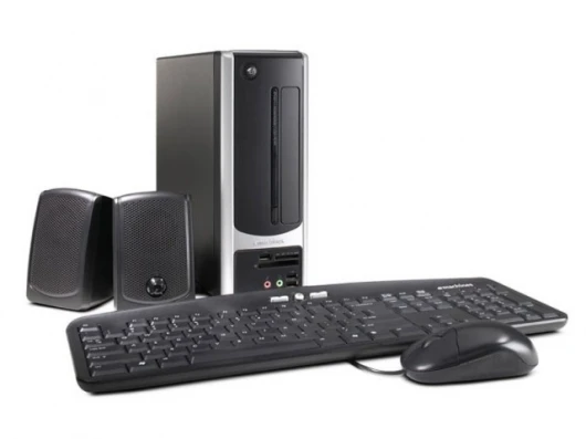 The 'fit anywhere' eMachine EL1200 Desktop Series PC.