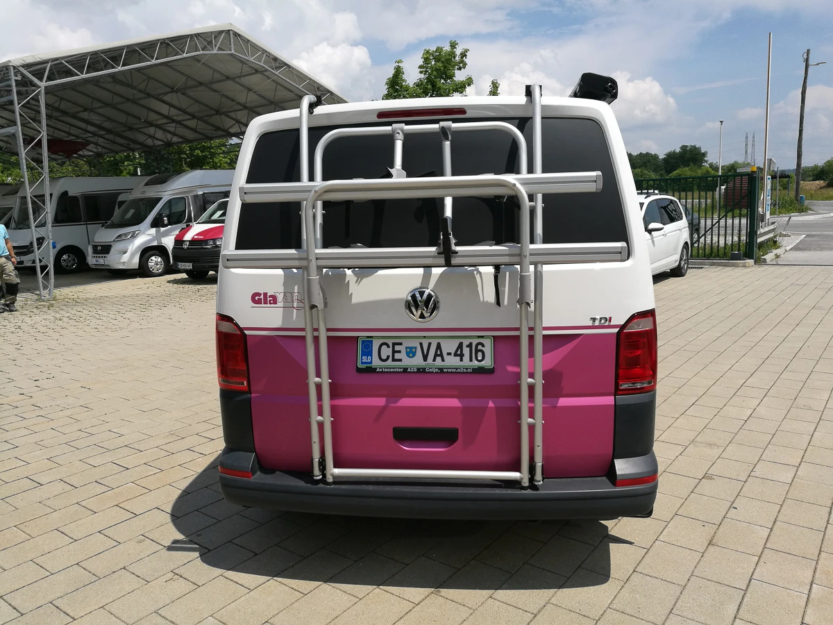 Glavan offers the bike rack optionally