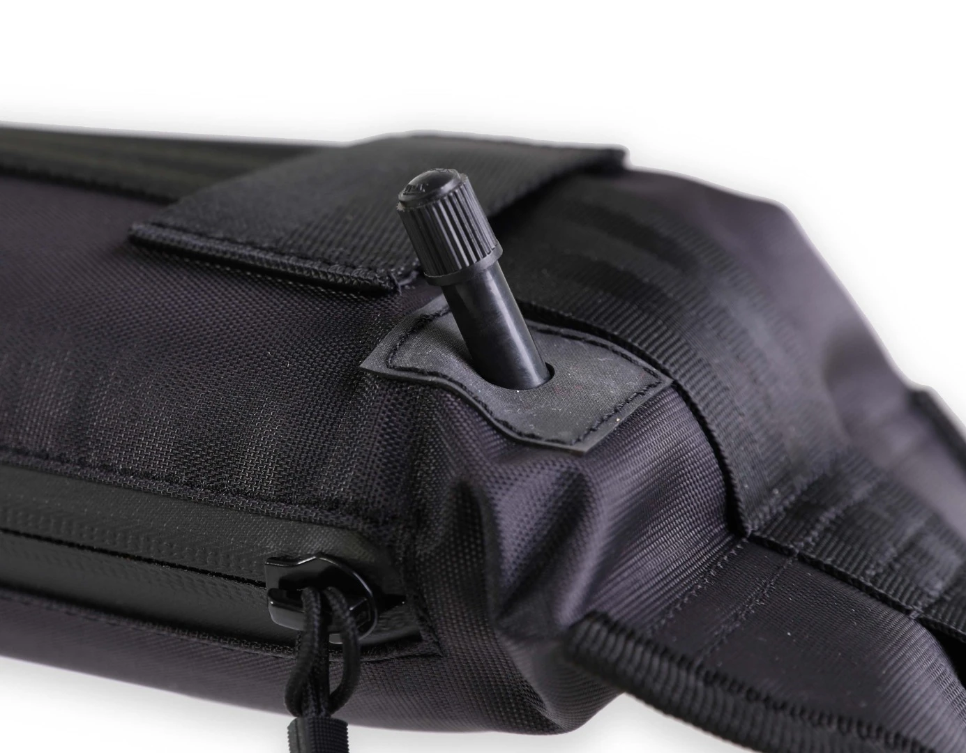 The Tair roof racks can be inflated with a regular bike pump