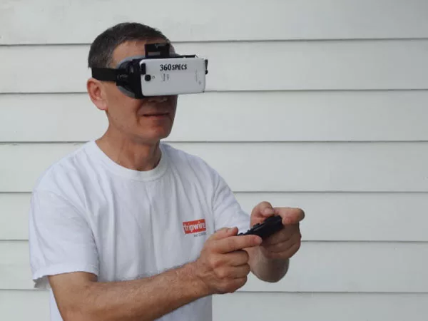 The main drawback is that playing games or interacting with the phone in any way other than by moving your head requires a separate controller