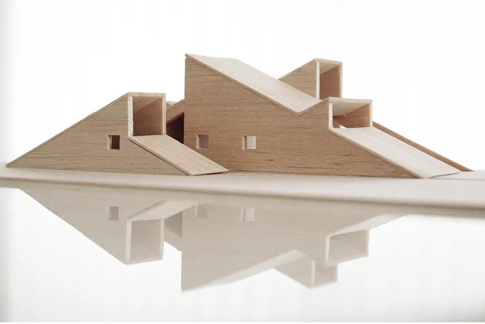 Architectural model of Cabin Vindheim