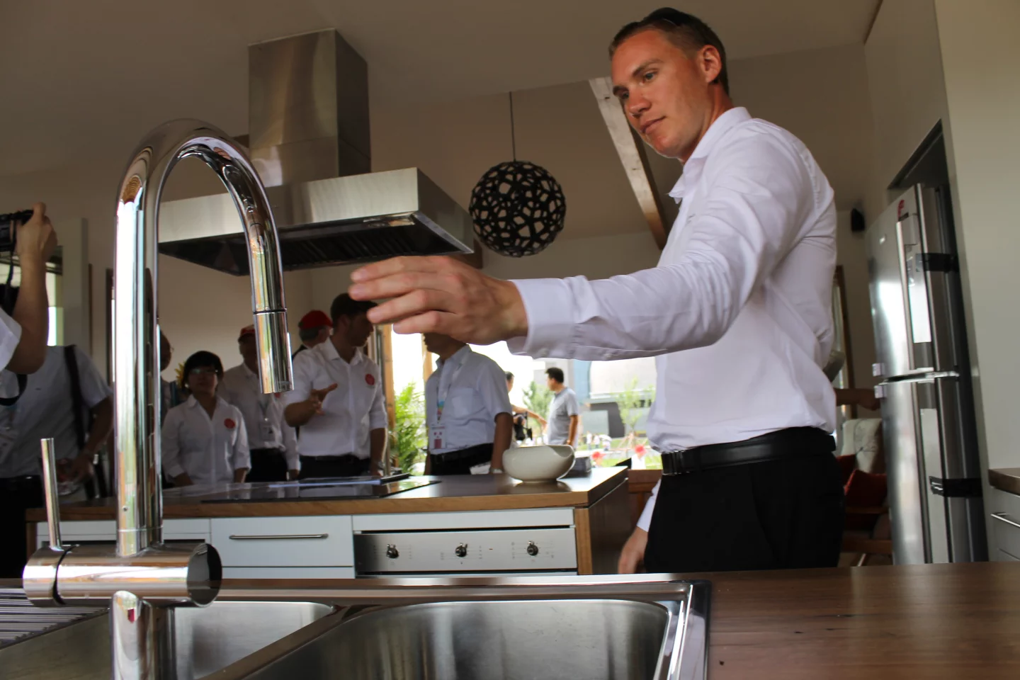 The house features rainwater collection and a grey water recycling system