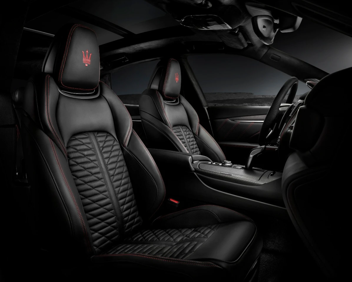 Maserati describes its "Pieno Fiore" as different from other automotive leathers, distinguished by a soft, natural feel and a unique character developed over time