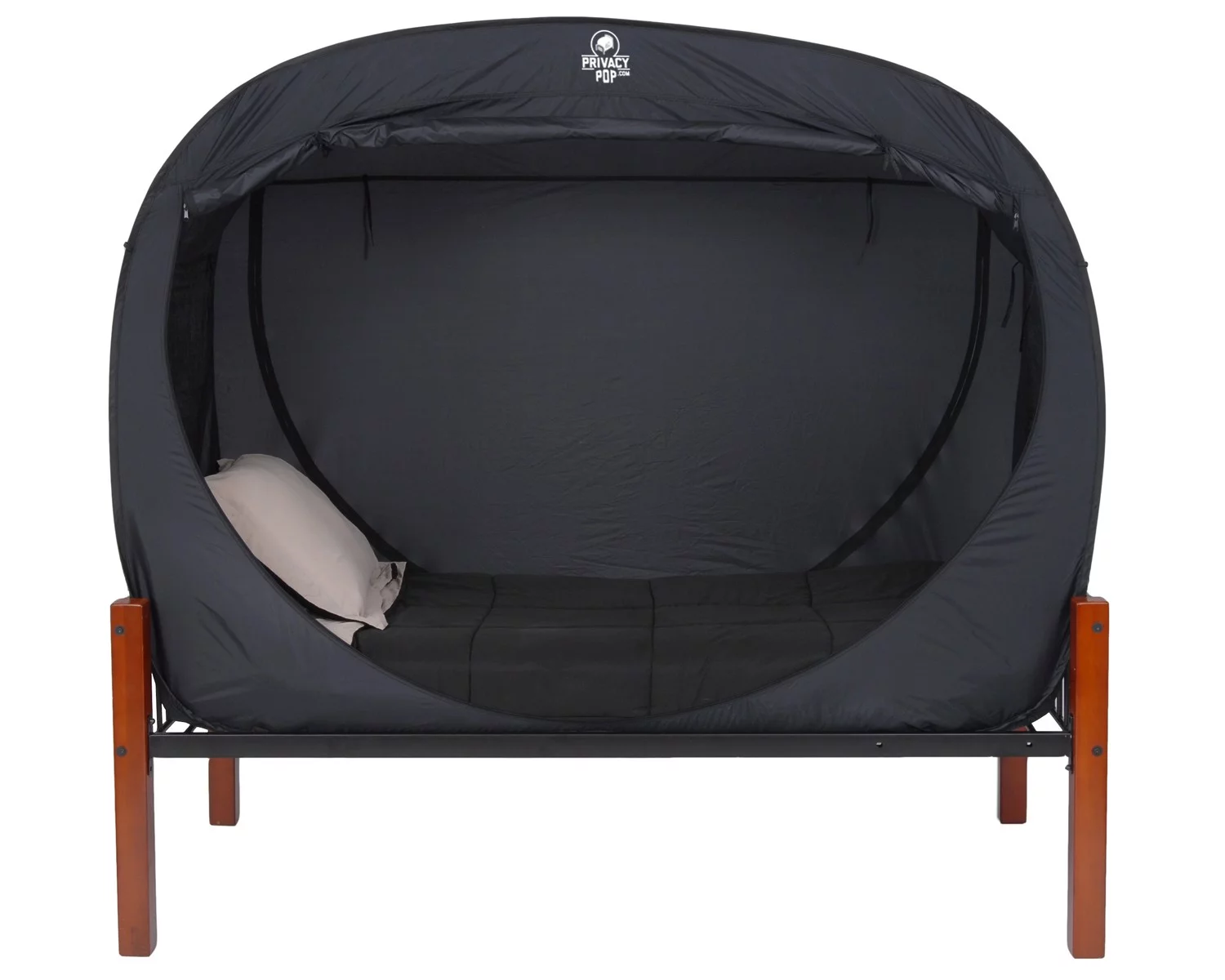 The Privacy Pop fits to a twin or twin XL bed