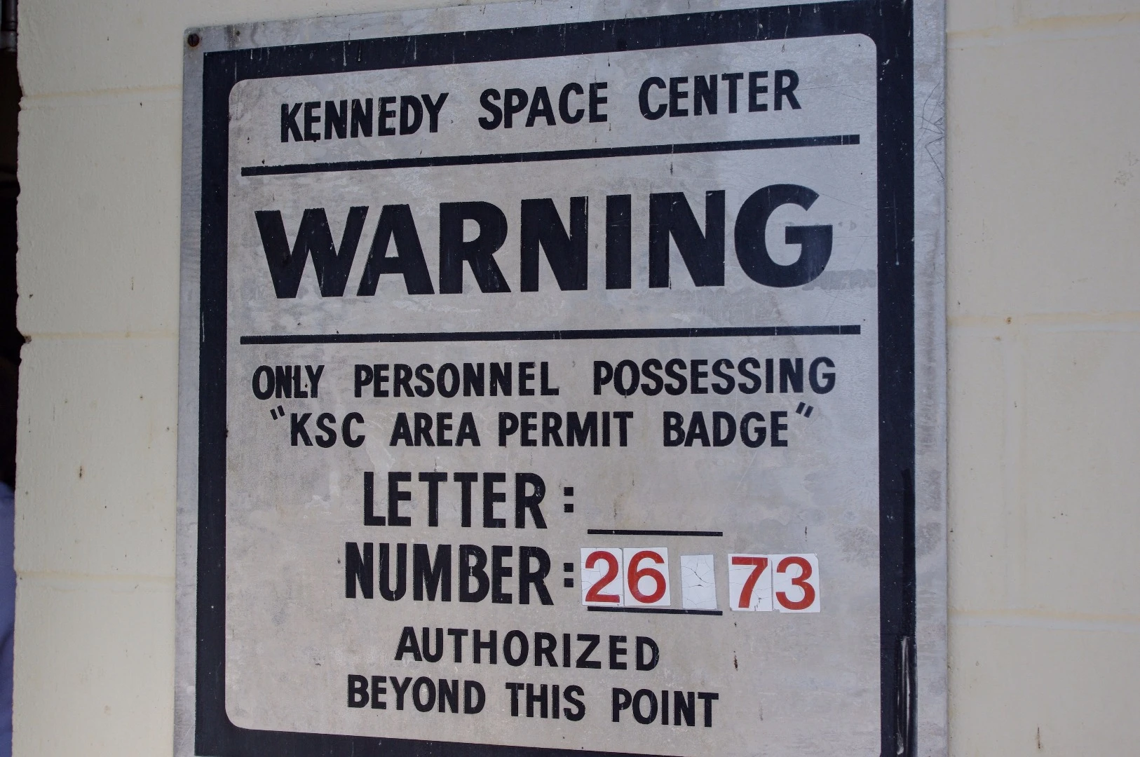 Some mood-setting signage before you enter the facility