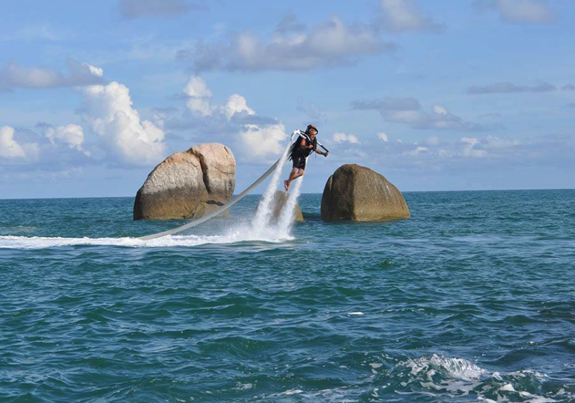 X-Jetpacks testing in the waters of Koh Samui, Thailand