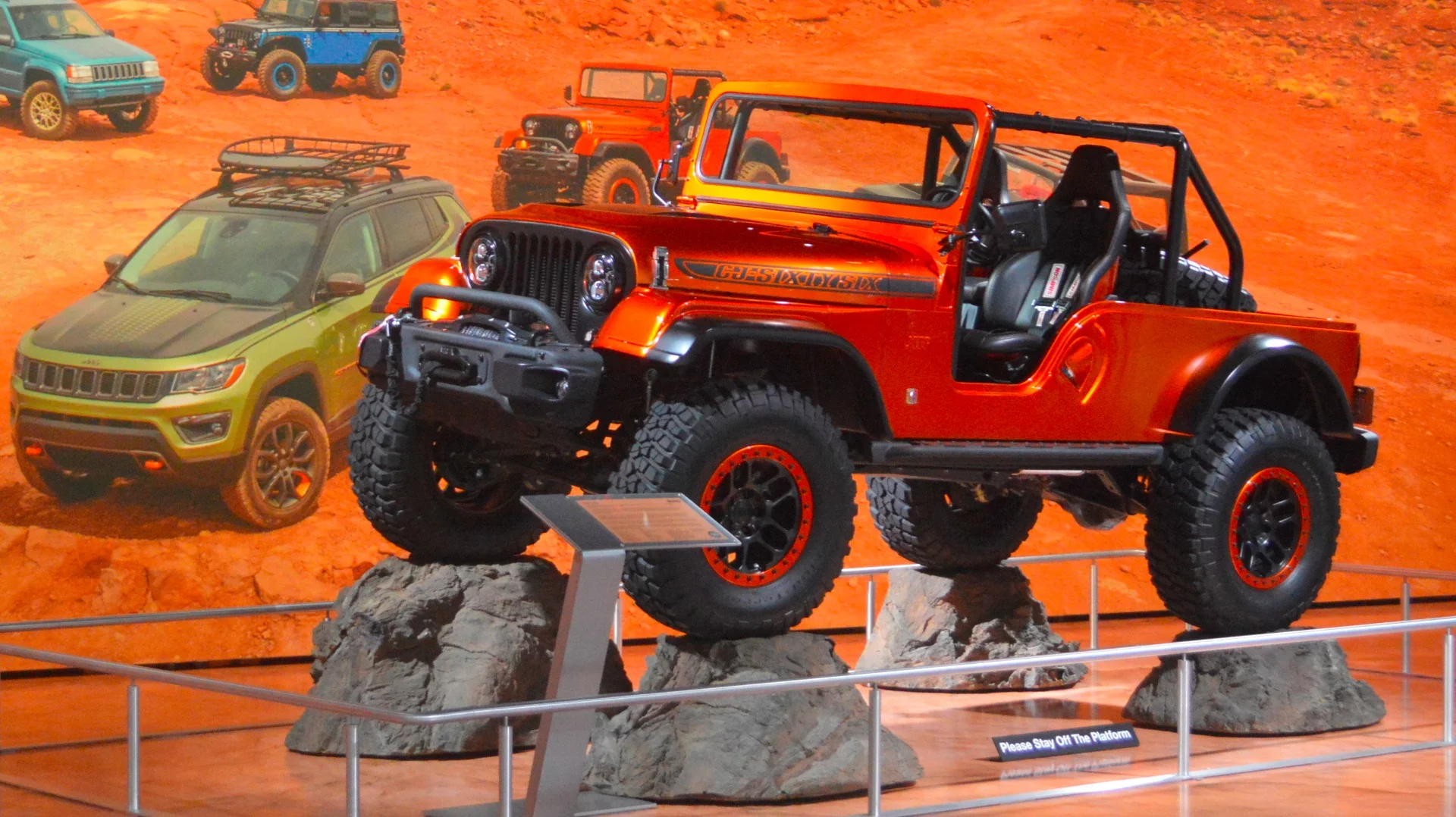The Jeep CJ66 debuted at last year's SEMA Show blends a 1966 Wrangler CJ body with a TJ frame and JK parts
