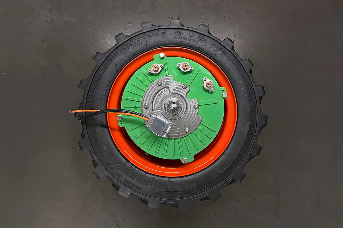 Conifer's in-wheel design could be used for a whole host of things, like riding lawn mowers
