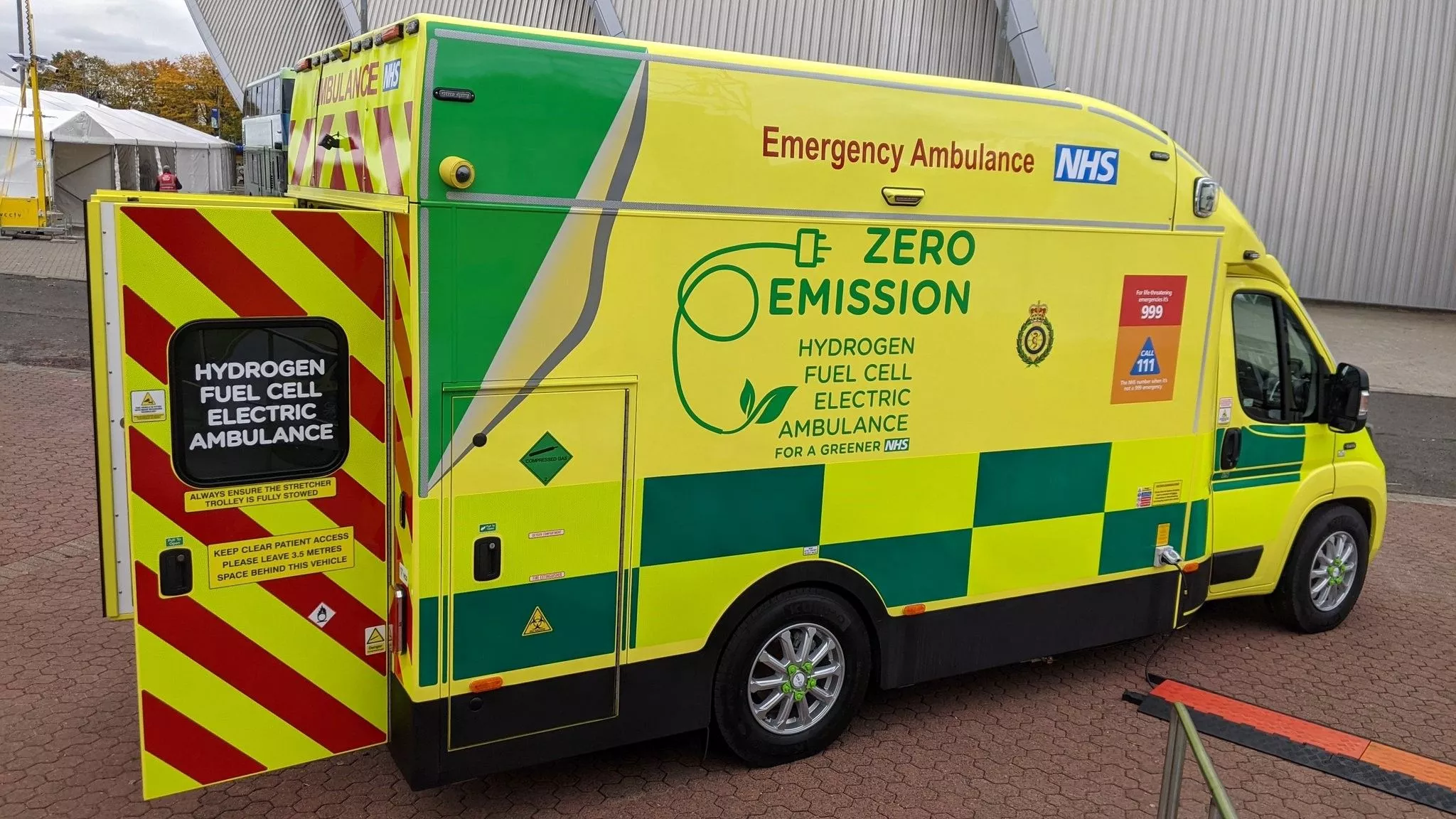 The ZERRO ambulance prototype has a lightweight bespoke body and low access floor