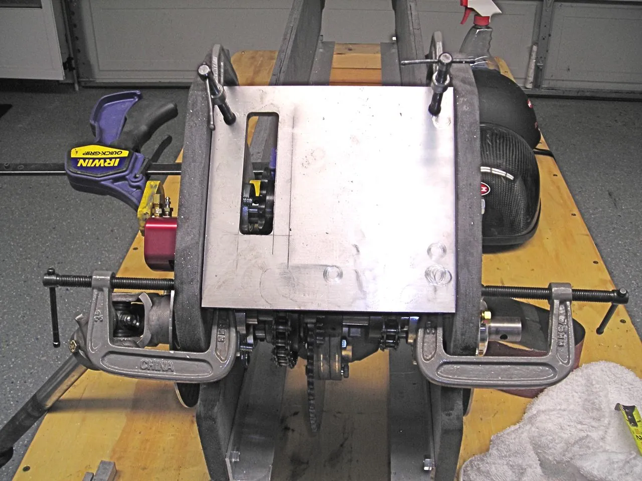 The Z-Kart under construction