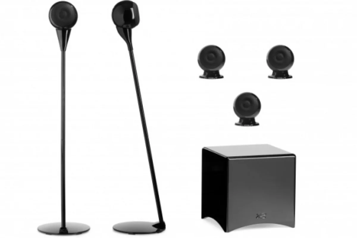 The Eole 2 satellites and Santorin subwoofer.